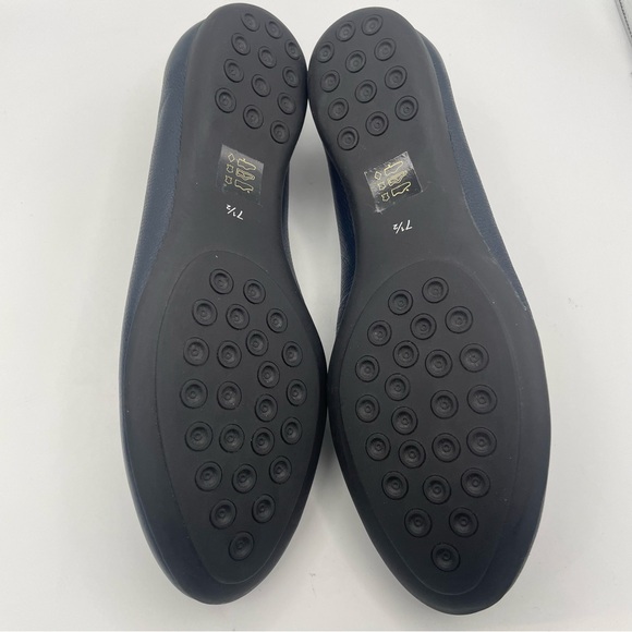MARC JOSEPH leather cushion navy blue slip on flats women Size 7 1/2 - Picture 6 of 10